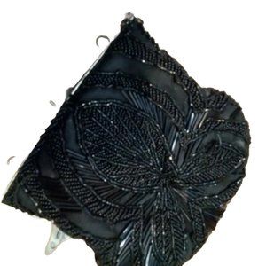 Black Kiss Look Imbroded Black Beads In Sun God Vintage Regal P4b